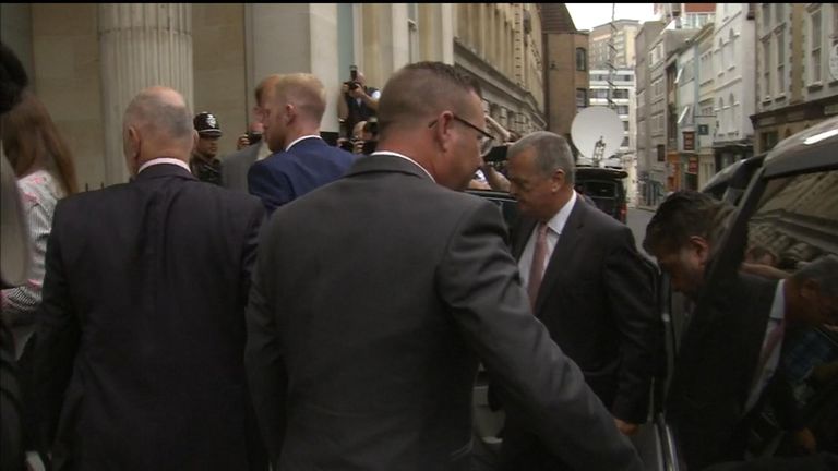England cricketer Ben Stokes arrives at Bristol Crown Court accused of affray