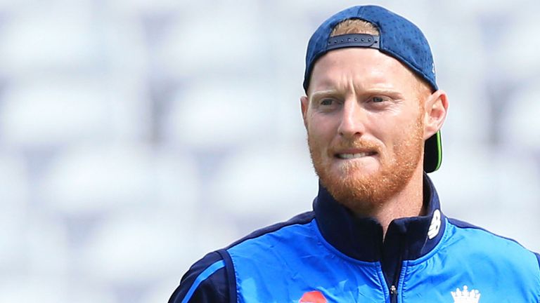 Ben Stokes in a practice session at Trent Bridge on Thursday