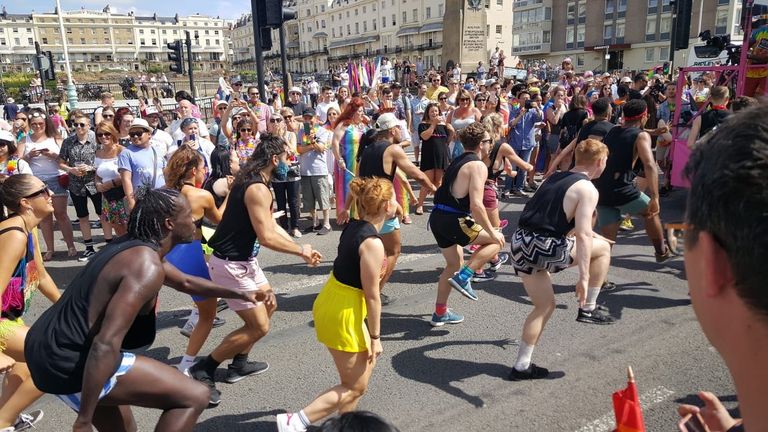 Brighton Pride 2018 Thousands Attend Lgbtq Parade Uk News Sky News 6046