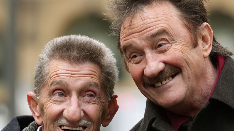 The Chuckle Brothers, Barry (left) and Paul Elliott 