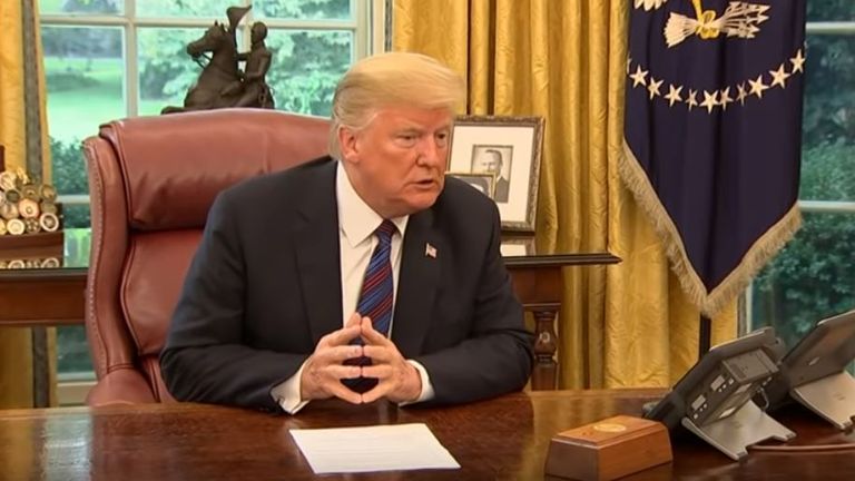 The US president could not get through to Mr Pena Nieto during the live recording