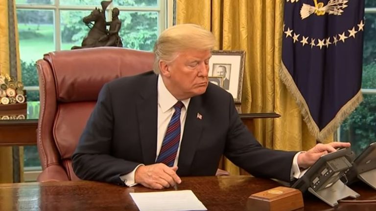 'Enrique?' Mr Trump could not get through to Mr Pena Nieto