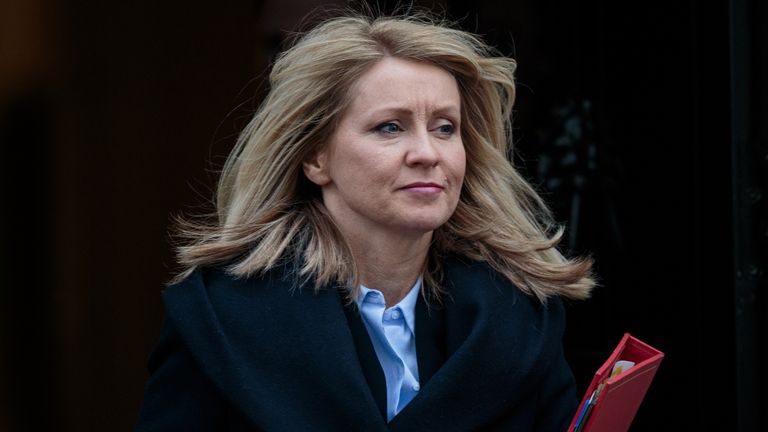 LONDON, ENGLAND - FEBRUARY 27: Secretary of State for Work and Pensions, Esther McVey leaves Number 10 Downing Street following the weekly cabinet meeting on February 27, 2018 in London, England. (Photo by Jack Taylor/Getty Images)
