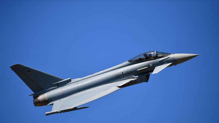 A Eurofighter Typhoon accidentally fired a missile in Estonia