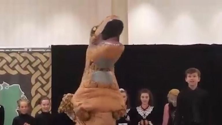 Dancing Tyrannosaurus rex takes first prize