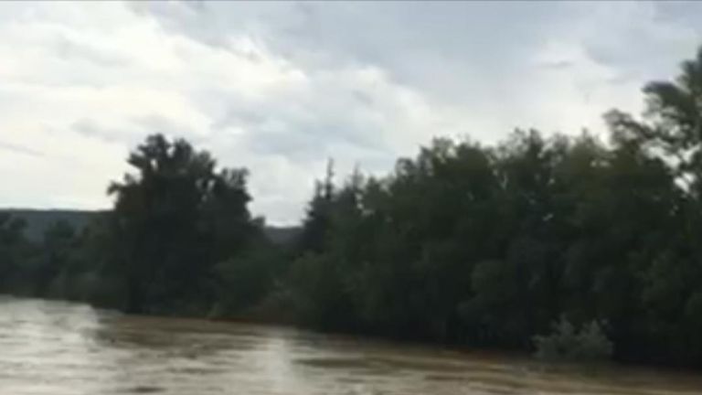 Flash floods produce some unusual scenes in southern France