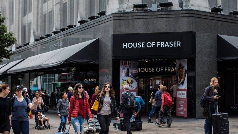 House Of Fraser to shut stores across the country
