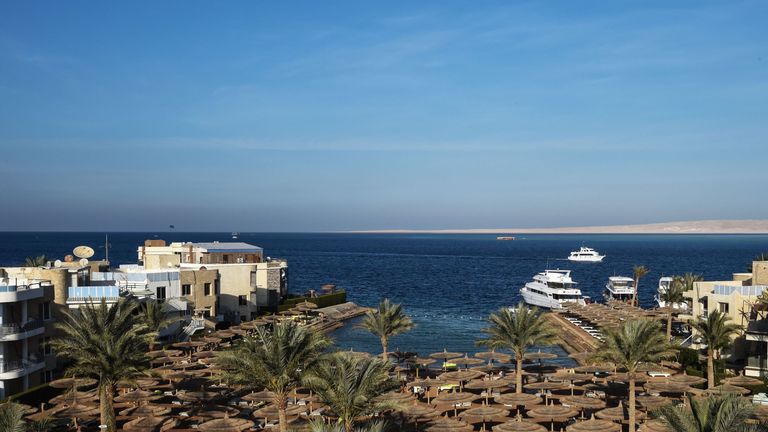 Egypt&#39;s Red Sea resort of Hurghada, where a couple died. File pic