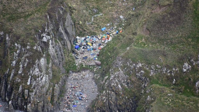 Some of the aerial images reveal more remote areas that rarely, or never, get litter-picked. Pic: SCRAPbook