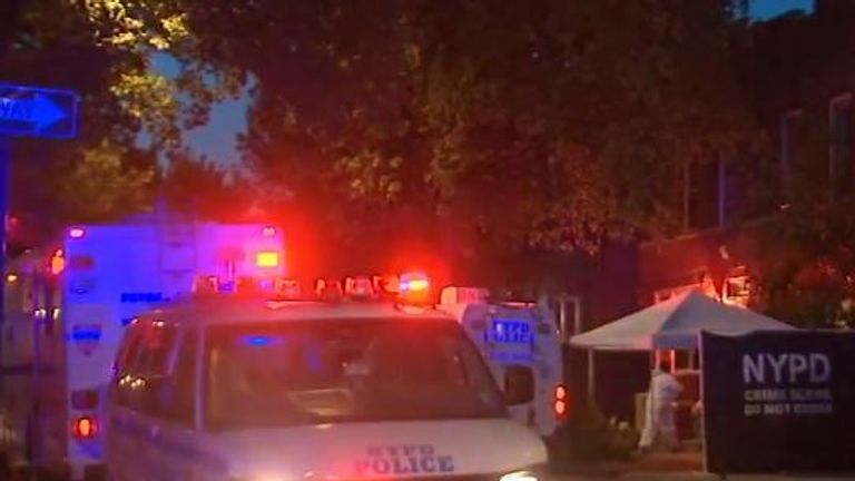 Detectives have been seen at a home where the 25-year-old was reportedly spotted before her disappearance. Pic: ABC News