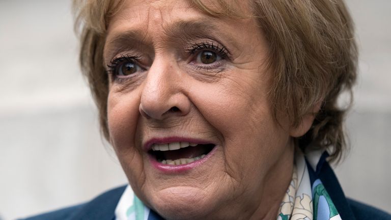 LONDON, ENGLAND - JULY 11: Labour MP Margaret Hodge arrives to attend a press conference held by former shadow business secretary Angela Eagle in which Eagle announced her intention to challenge Jeremy Corbyn for leadership pf the Labour Party, on July 11, 2016 in London, England. Mr Corbyn has faced numerous frontbench resignations, but has said he would not betray the party members, who elected him last year, by standing down. (Photo by Carl Court/Getty Images)