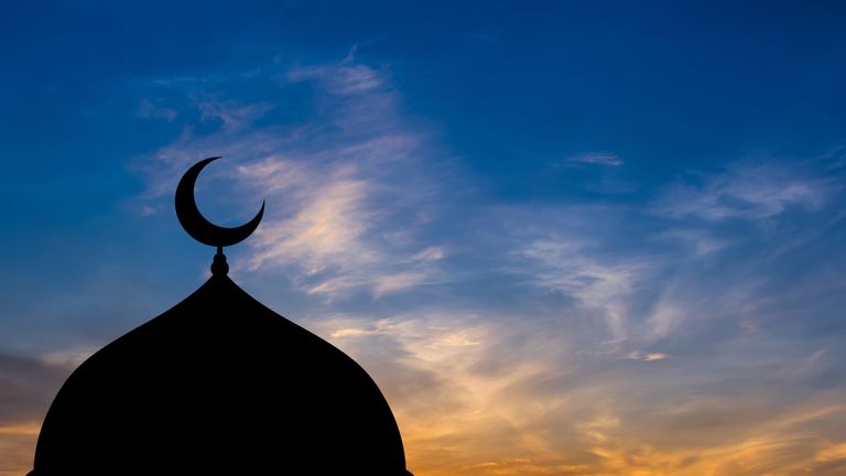 Mosque in sunset