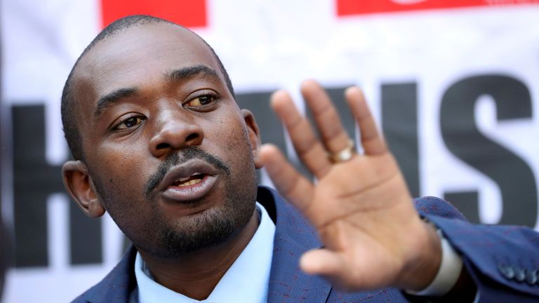 Mr Chamisa says he has evidence election was rigged