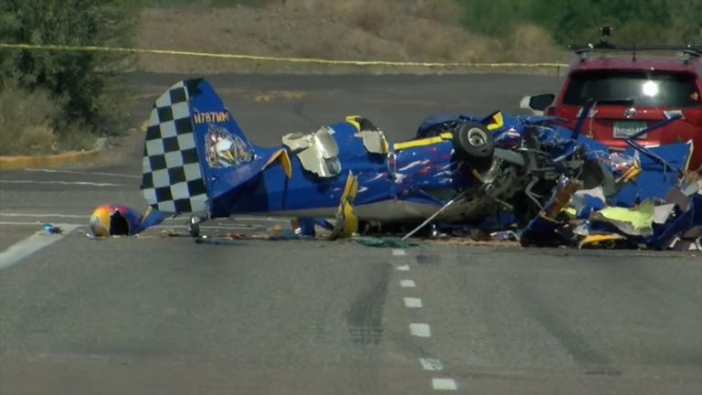 Pilot And Passenger Die After Homemade Plane Crashes Onto Arizona Road ...