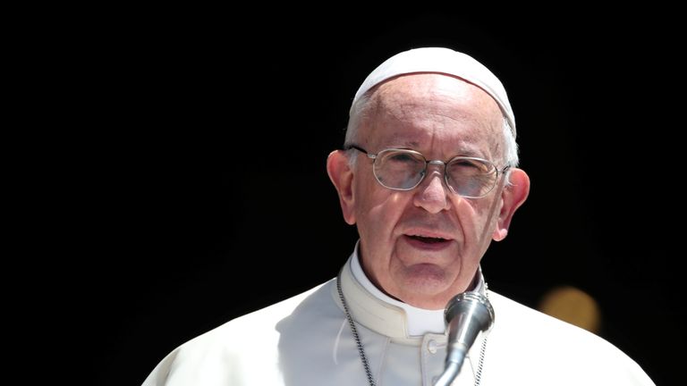Pope Francis said the church had &#39;abandoned the little ones&#39;