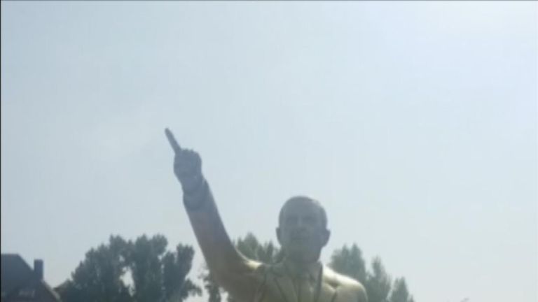 Recep Tayyip Erdogan statue appears in German square