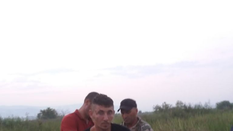 Zykaj was arrested 12 hours after the police hunt began. Pic: Albanian State Police 