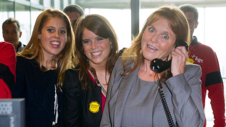 Eugenie is very close to both her mother and her sister