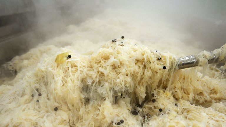 Sauerkraut is often eaten to promote good bacteria in the gut