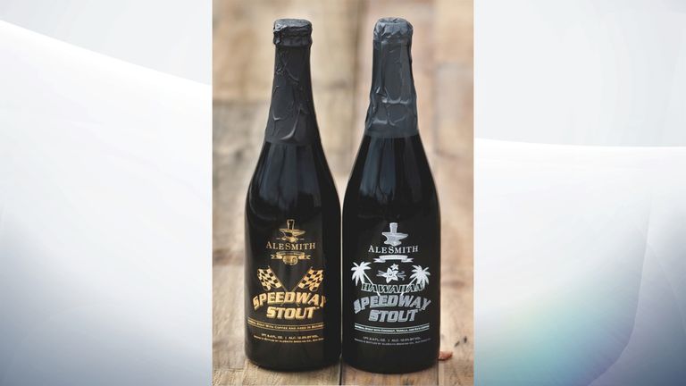 The limited edition Hawaiian Speedway Stout, right, is thought to be the country&#39;s most expensive pint