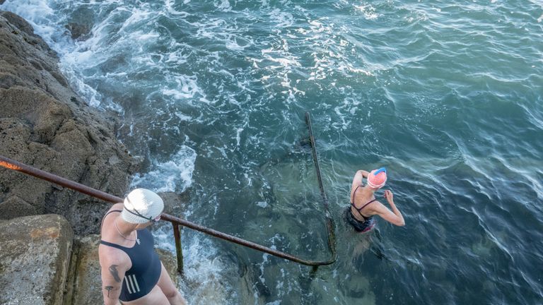 The RNLI says swimming in the sea can be unpredictable
