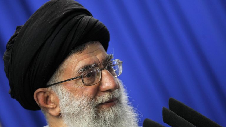 Ayatollah Ali Khamenei of Iran. 