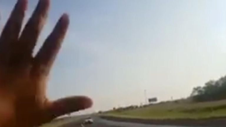 Man stops driver going the wrong way on highway