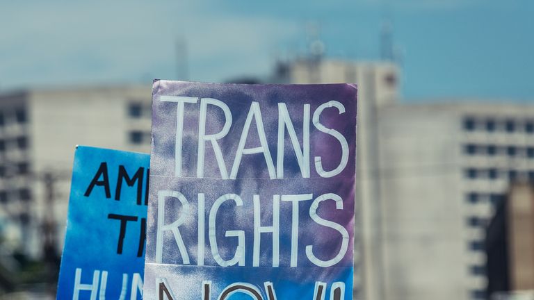 Trans Rights - Stock image