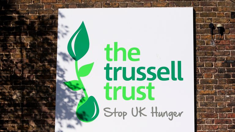 The Trussell Trust runs more than 420 foodbanks across the UK