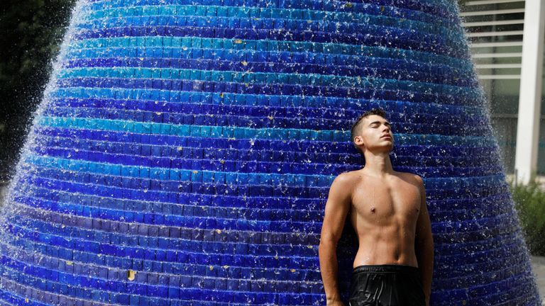 Temperatures in Europe are edging towards the record high