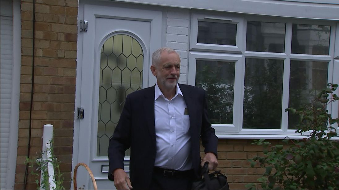 Jeremy Corbyn doorstepped on 05/09