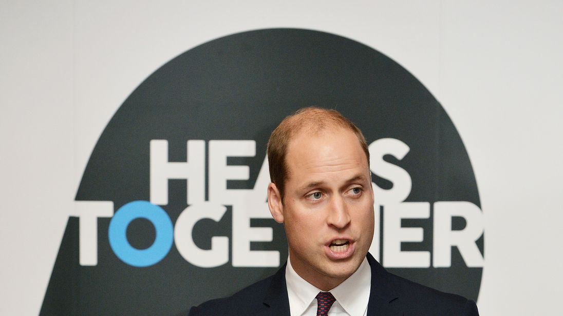 Prince William The Duke of Cambridge at the launch of their Heads Together campaign