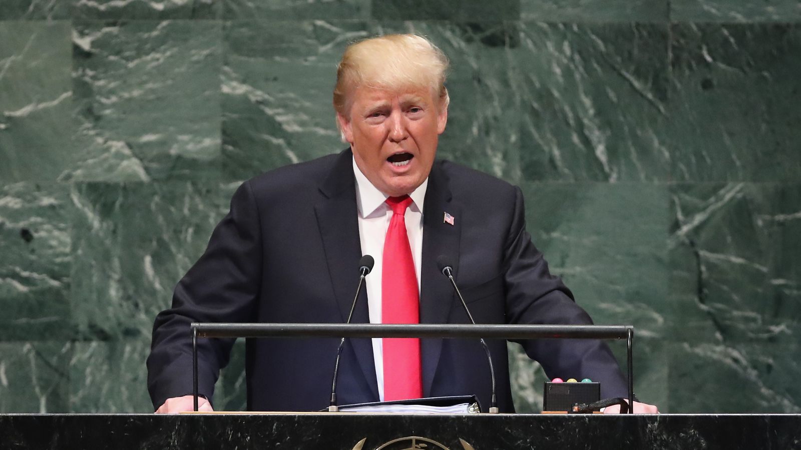 Trump's speech puts him at odds with the UN