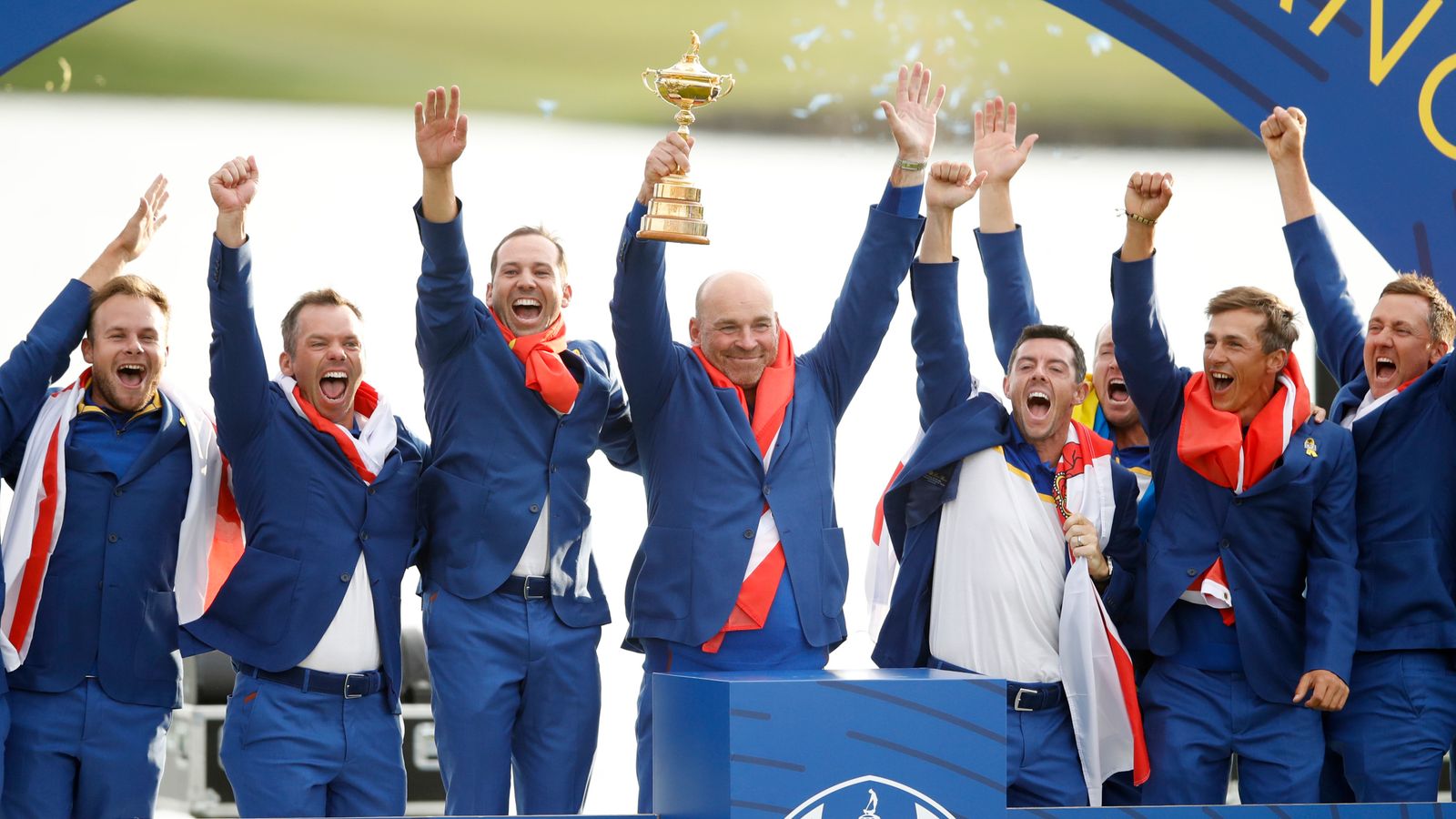 Europe reclaims Ryder Cup after beating US in France UK News Sky News