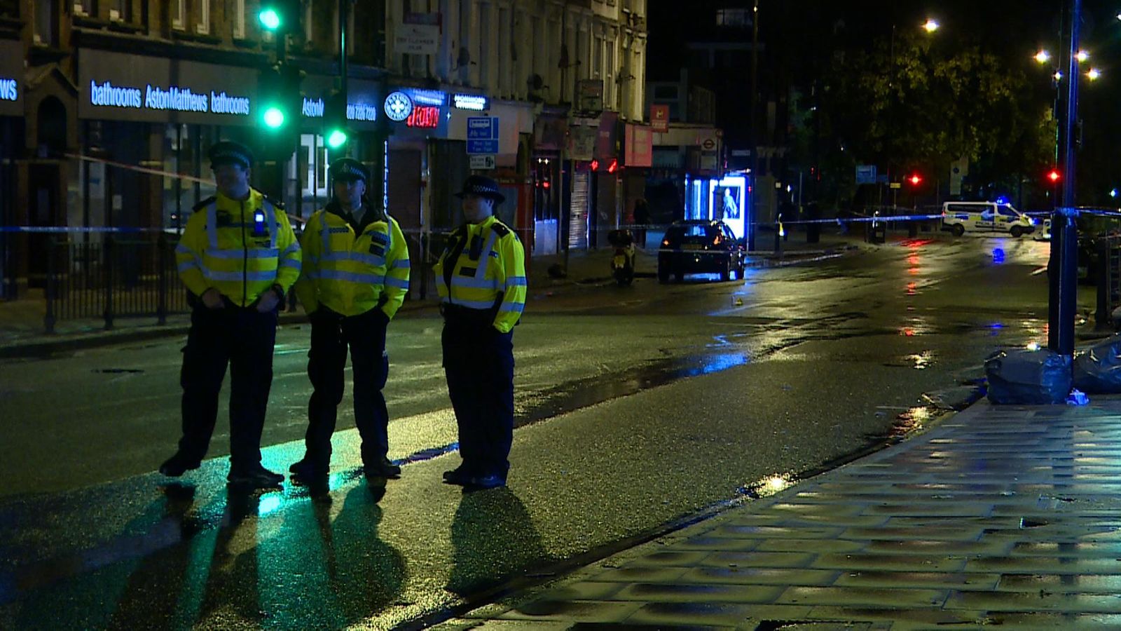 Police hunt suspected gunman after two injured in north London