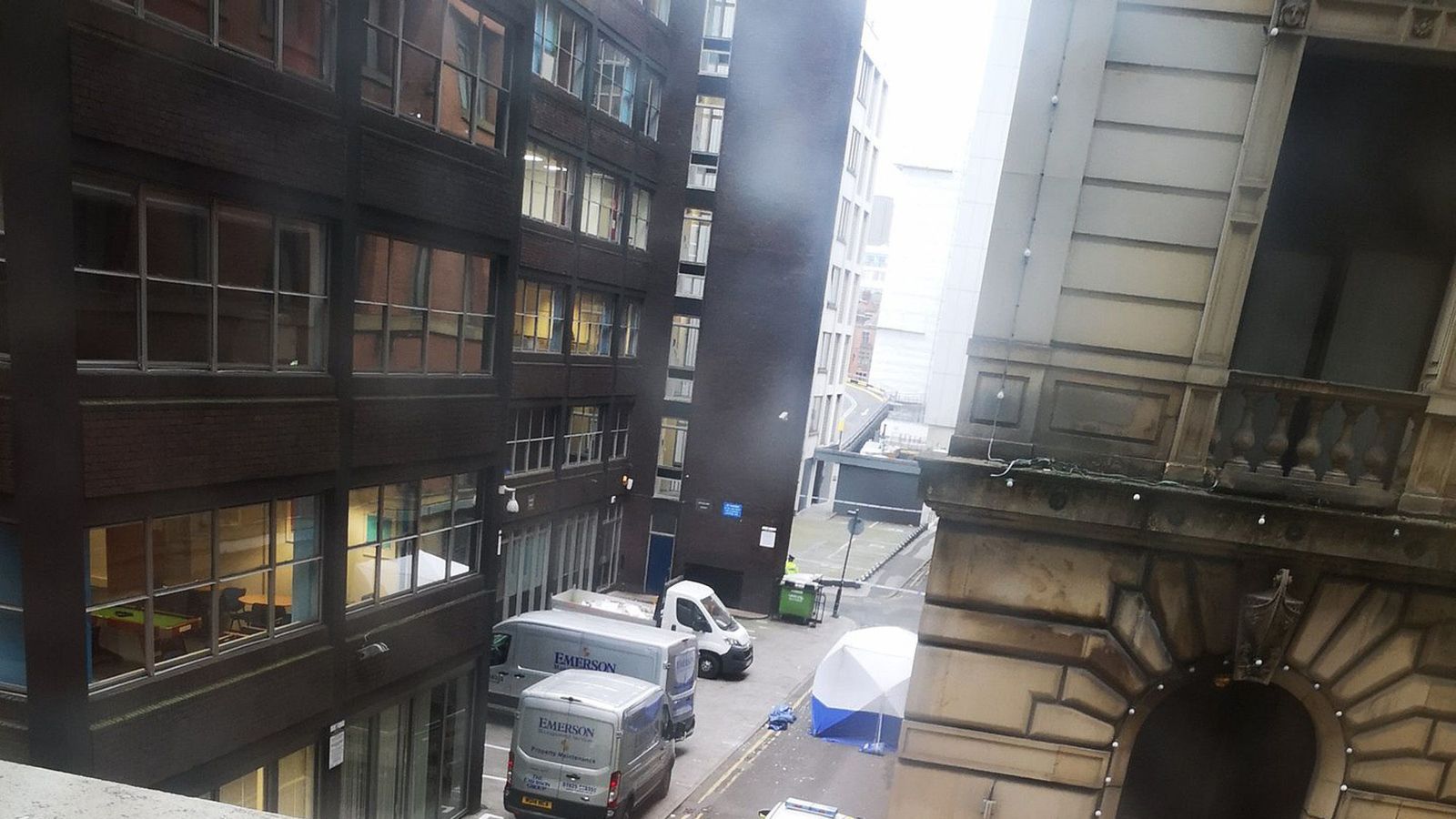 'Man falls from building' as two die in Manchester city centre