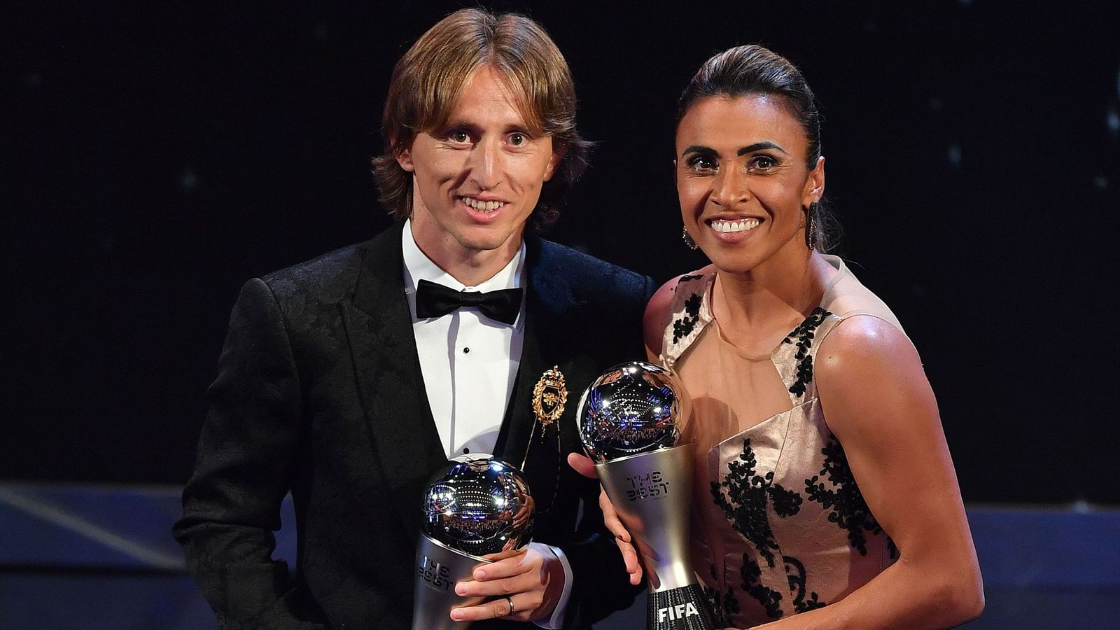 Modric and Marta scoop FIFA player of the year awards