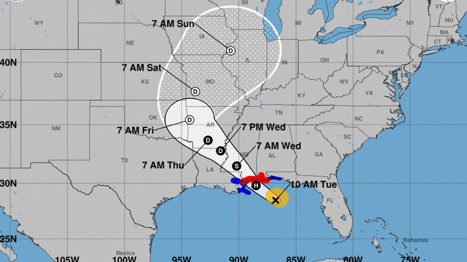 Emergency Declared As Tropical Storm Gordon Heads For Gulf Coast | US ...