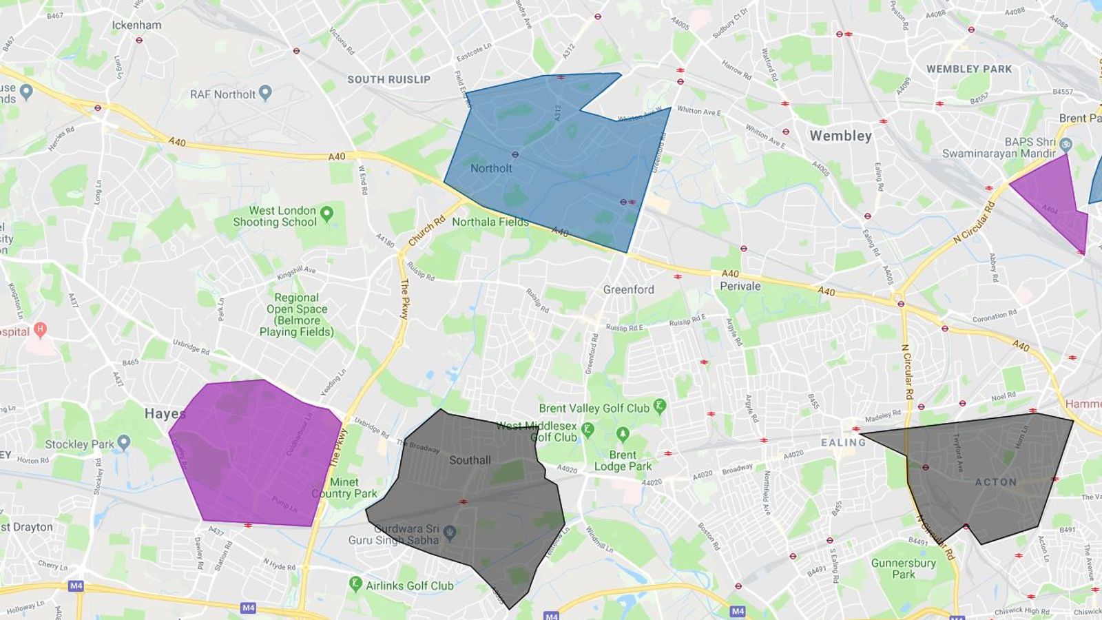 London map 'shows territories of dozens of gangs' | UK News | Sky News