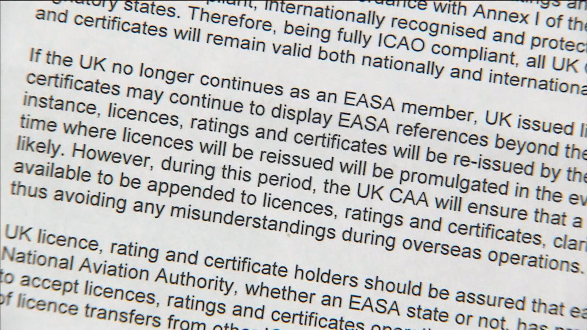 CAA Braces For 'no-deal', Leaked Documents Reveal | Politics News | Sky ...