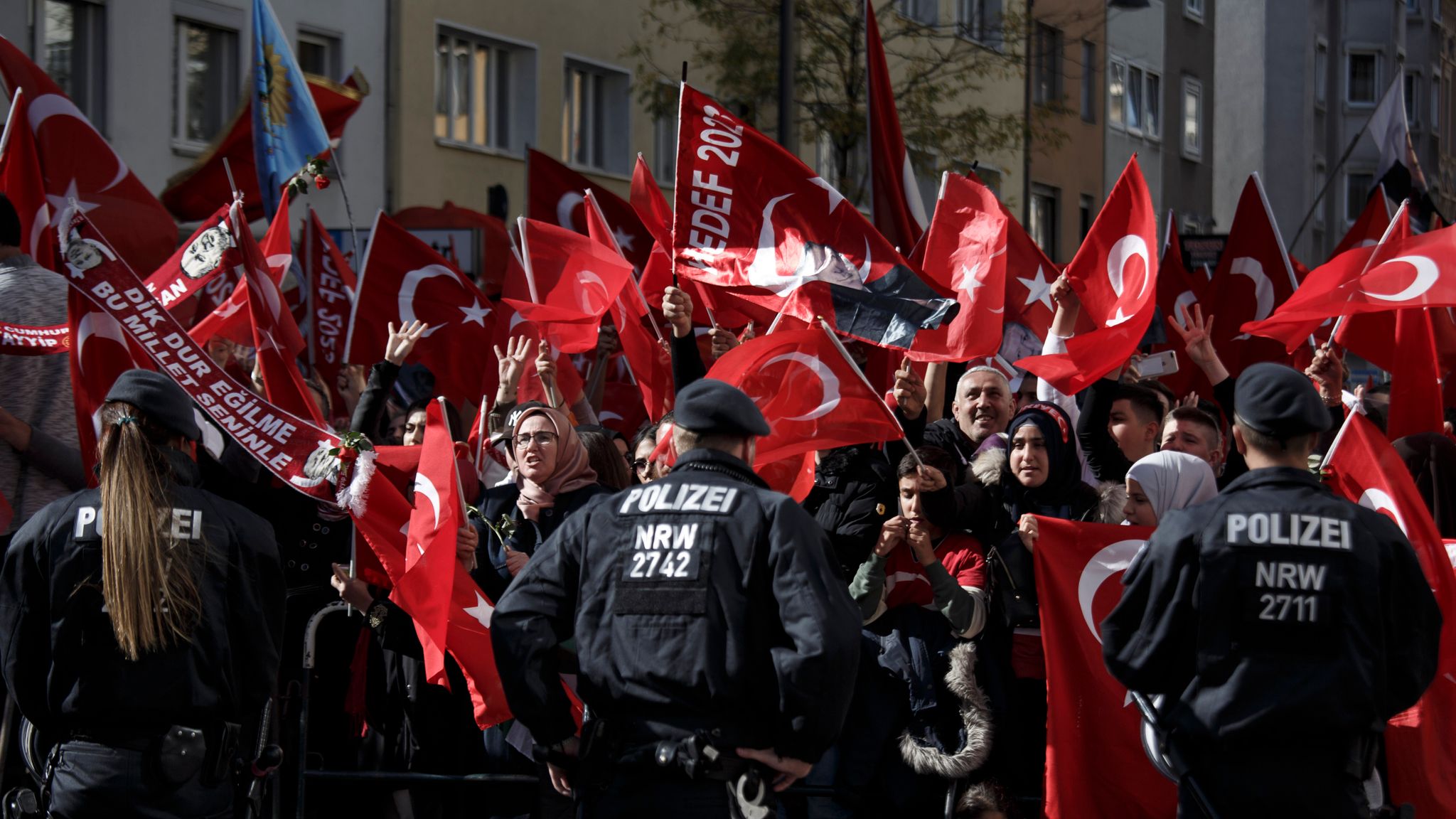 Protests As Recep Tayyip Erdogan Opens Large Mosque In Germany | World ...