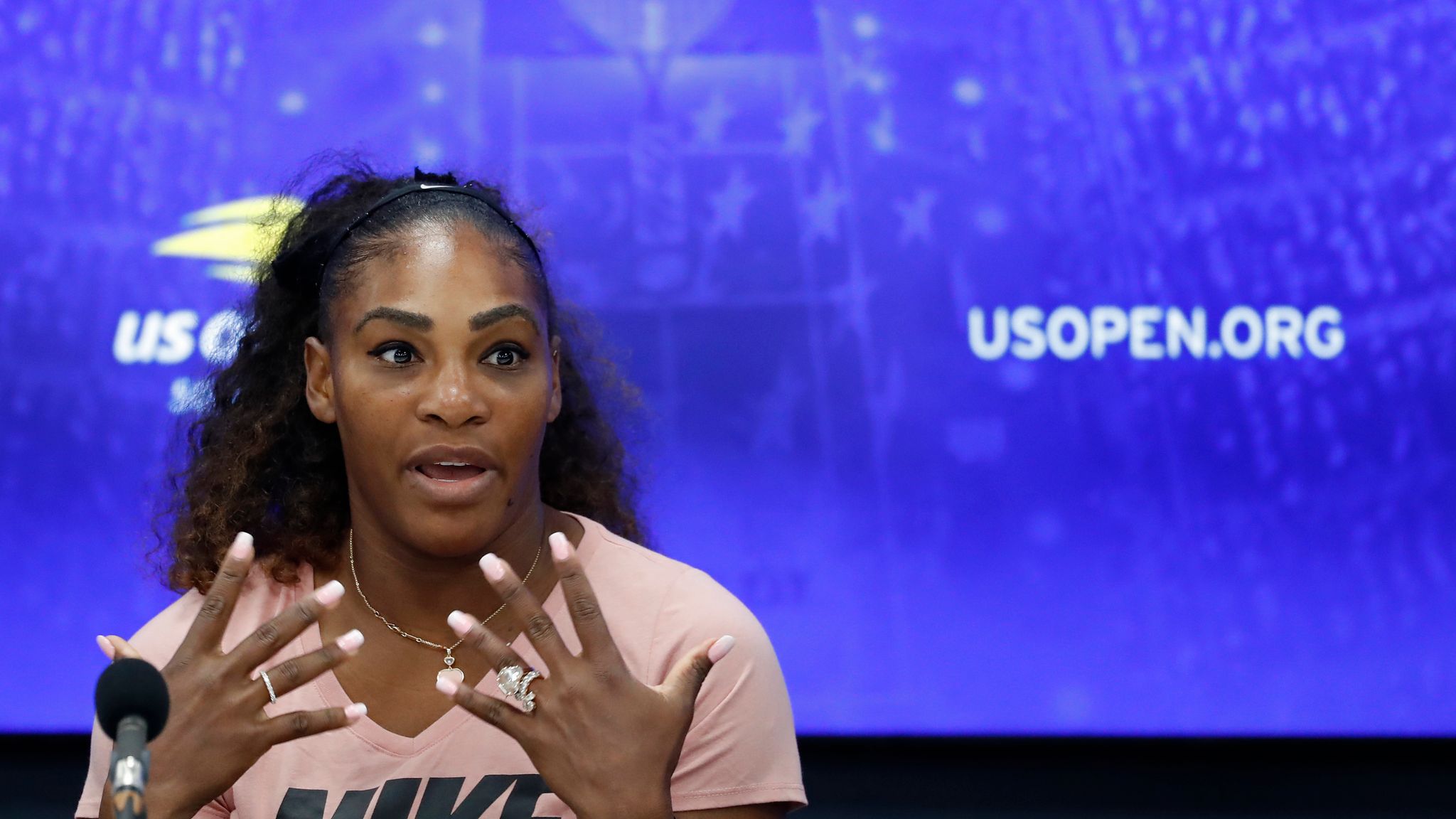 Serena Williams Backed Over Umpire Sexism Claim After 17k Fine Us News Sky News 0340