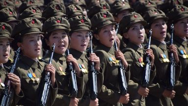 North Korea holds parade - but something's missing | World News | Sky News