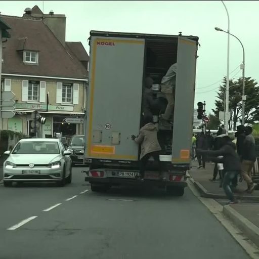Tensions spread beyond Calais as migrants desperately dash to catch UK-bound lorries