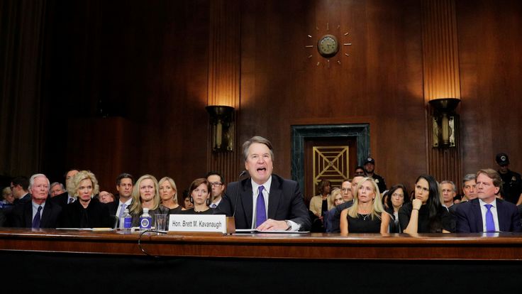 U.S. Supreme Court nominee Brett Kavanaugh testifies before a Senate Judiciary Committee confirmation hearing