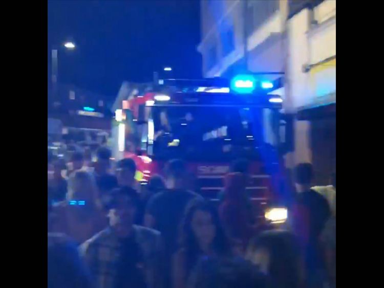 Firefighters were called to the scene in Bournemouth