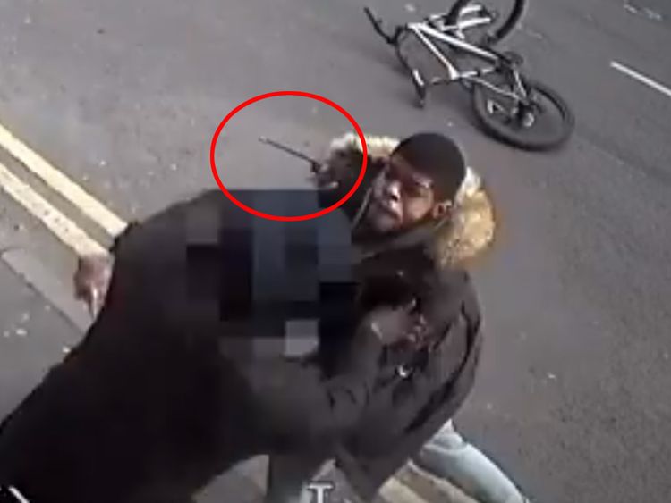 Cecil Samba caught on CCTV attacked a cyclist
