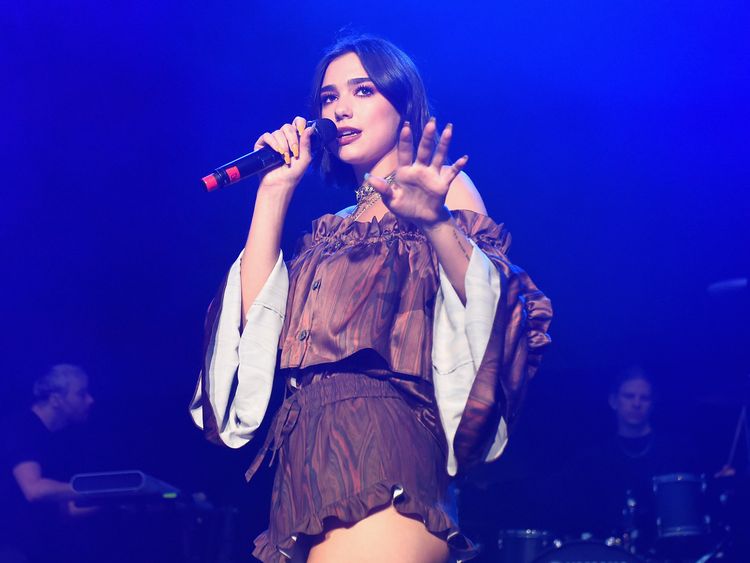 Dua Lipa said she was 'proud' of her fans. File pic