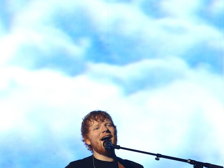 Ed Sheeran performs at Mt Smart Stadium on March 24, 2018 in Auckland, New Zealand.