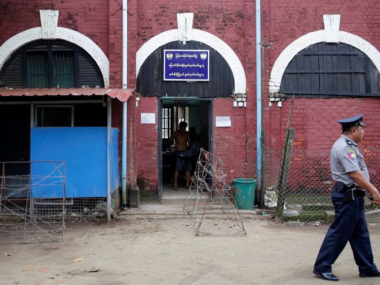 The Reuters journalists were tried at Insein court